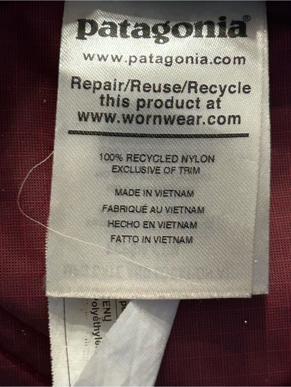 Patagonia Ultralight Black Hole Mini Hip Pack Red Orange Crossbody - Picture 8 of 8